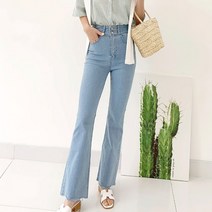 퍼니걸스 투버튼 스판 부츠컷 데님 팬츠_3278