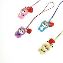 (당일발송)골프 티걸이 폭탄세일 귀여운 캐릭터 LED 티걸이 볼마커 퍼터키퍼 라운딩 필드 야간라운딩 골린이 필수품 단체선물 기념품, LED시바청록, 하트추가