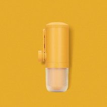 휴대용캡슐커피머신기 캠핑용 에스프레소머신 차량용 휴대용 122723, 노란색