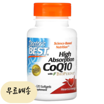 닥터스 베스트 고흡수 코엔자임 Q10 with 바이오페린 100mg 120소프트젤 코큐텐, 120정, 1개