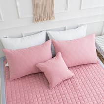 알러지케어 누빔 호텔 베개커버 50X70 인디핑크 2p