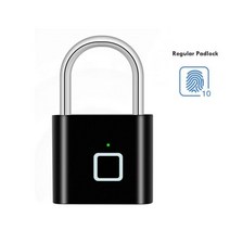 투야 스마트 홈 잠금 지문 자물쇠 USB 충전식 디지털 전자 장치 방수 키리스 보안 보호, 03 Black NO tuya