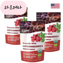 LOOV 루브 핀란드산 링곤베리 동결건조 과일 무설탕 4온스 113gX3 69일분, 1개, 기본, 113g