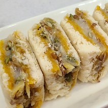 [미소떡방] 오도독 씹히는 견과가 듬뿍 기피고물 견과호박찰떡 하루견과 아침식사 10개