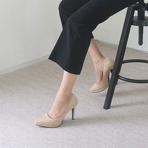홍대언니 여성 스웨이드 가보시하이힐 CB53B158(10cm)