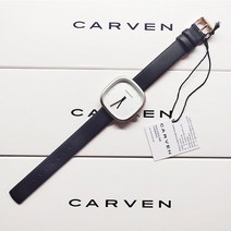 Carven 프랑스 틈새 브랜드 시계 여성 간단한 Preppy 스타일 복고풍 작은 사각형 시계