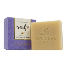 명작수 데일리 각질제거 오트밀 클렌징 비누 민감 천연 보습 저자극, 105g, 1개