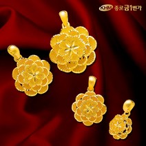 펜던트 순금24K 주얼리 3.75g 넝쿨장미 메달