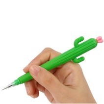 부드러운 선물볼펜 필기감좋은볼펜 선인장 신기한물건, 색상, 노랑