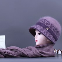 노인 할머니 엄마 중년여성모자 효도선물 겨울털모자 예쁜모자