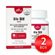 포뉴 철분 600mg x 60정 x 2박스, 단품, 단품