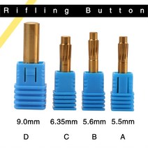 라이플 링 버튼 55mm 56mm 635mm 90mm 12 플루트 경질 합금 챔버 헬리컬 기계 리머 내구성 있는 도구 액세서리, 3.56mm