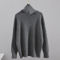 JIAB GigoGou.캐시미어 스웨터 여성 터틀넥 풀오버 탑 솔리드 한국어 레이디 점퍼 대형 겨울 양모 니트 크리스마스 스웨터 여성용 가디건