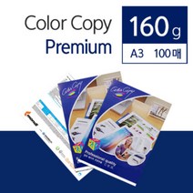 컬러복사용지 160G A3 100매 백색, 단품