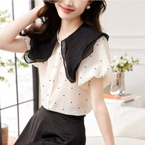 아리엘스타일 러블리 페미닌룩 리젠도트블라우스