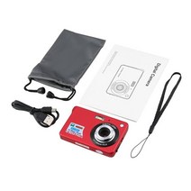 폴라로이드카메라 2022 2.7 인치 TFT LCD 디스플레이 18MP 720P 8x 줌 HD 디지털 카메라 흔들림 방지 캠코, 01 Red