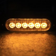 경광등 비상등 교통사고 자동차 스트로브 경고등 고장 비상 점멸등 6/12LED 트럭 트레일러 비콘 사이드, 02 6LED Yellow