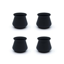 좌식의자 디스크의자 등받이의자 패브릭의자 틸팅의자 4/8pcs 실리콘 의자 모자 테이블 발 패드 둥근 비 슬, 03 Black_02 8PCS