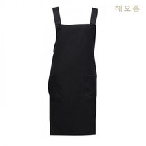 해오름유니폼 민자 앞치마, 검정, 6개입