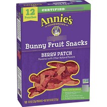 애니스 버니 프루트 스낵 23g, 베리 패치(Berry Patch), 12개입