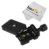 Haoge cp-39ii 나사 손잡이 퀵 릴리스 클램프 어댑터 with Hand Strap 보스 Boss 슬롯 60mm 플레이트 for Canon Nikon Sony Pentax Olympus Fujifilm 카메라