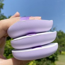 빅사이즈 마시멜로 물방울 퍼프 10개입 에어 건습 겸용 쿠션 스펀지 퍼프, 01. XL1.8mm 비닐포장 10개, 01. 자주색, 10개, 01. 자주색