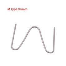 플라스틱 용접기 핫 스테이플러 인두기 수리에 대 한 100500pcs 스테이플 용융 용접 기계 용접 범퍼 자동차 수리 도구, 500개, M형 0.6mm