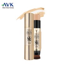 [알로에베라] 트리플커버 비비스틱 기미 잡티 미백 주름개선 피부밀착 자외선차단 간편 베이스 메이크업 피부를 매끈하고 촉촉하게, 비비스틱 1set