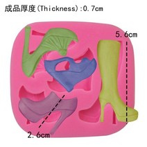 구두 모양 실리콘 몰드 비누 3D 케이크 곰팡이 먹고 젤리 캔디 초콜릿 장식 베이킹 도구 FQ3060, 3258