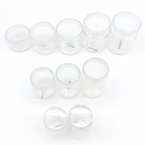 납작 플라스틱 보관 수납 다용도 용기 7cm 120ml, 지름/용량, 7cm - 120ml