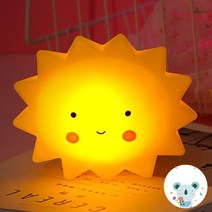 팅팅팅(애플팬시) 무드등 (달님/공룡/별/곰/해/강아지)1개 + 스티커 1개 생일선물 인테리어 소품 어린이집 생일선물, 햇님