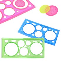빵빵자 원형 템플릿 탬플릿 템플레이트 자 형판 세트 문구용자 제도용