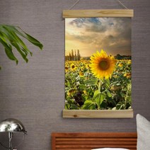 [바보사랑] 우드스크롤_40CmX60Cm-해바라기풍경1, 타입선택:이미지4