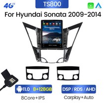 안드로이드올인원블루투스네비게이션오토모니터현대 소나타 6 YF 128-2009 카 라디오 GPS 내비게이션 카플, 05 HY42TS800