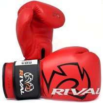 RIVAL Boxing RB4 Econo 백 장갑 후크 앤 루프 클로저 - 내구성과 성능을 높이기 위한 합성 PU 외부 쉘 657913, X-Small_Red, Red_X-Small