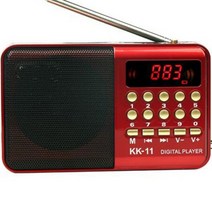 진공관 라디오 빈티지 레트로 라디오 디지털 fm 휴대용 미니 fm 스피커 음악 플레이어 텔레스코픽 안테나 핸즈프리 포켓 수신기 야외 스포츠 kk-11