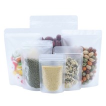 무광 플라스틱 지퍼 잠금 스탠드 업 백 찢어진 노치 프로스트 Doypack 그라운드 커피 차 스낵 보관 파우치, 03 12x20cm