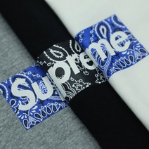 SUPREME 슈프림 반다나 박스로고 반팔티셔츠