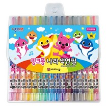 핑크퐁 아기상어나라 색연필 16색 색연필/칼라펜/어린이용품/연필/사인펜, 본상품선택