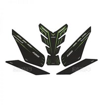 가와사키 닌자 400 NINJA Z400 탱크 니그립 패드 스티커, 블랙 그린 5종 세트, 1개