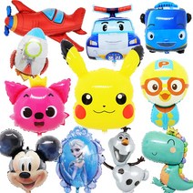 라지쉐잎 뽀로로 아기상어 공룡 피카츄 캐릭터풍선 은박호일 생일 헬륨 파티용품, A-04 신데렐라