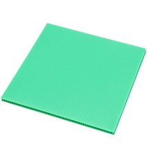 플라베니아 PP 보드 골판지 파티션 방수 바닥 보양재 단프라시트, 6mm, 100X100cm, 플라베니아-그린10장, 10개