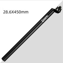 싯포스트 자전거 시트포스트 안장봉 25.4 27.2 28.6 31.6mm mtb 시트 포스트 350 450mm 알루미늄 합금 시트 튜브 긴 고정 기어 시트 포스트 익스텐션 부품, B-블랙 28.6-450MM