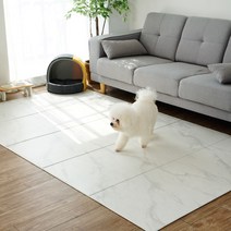 휴팡 양면 6T 폴딩형 강아지매트[미끄럼방지 슬개골보호 애견매트] 대형 110x220cm 스노우마블