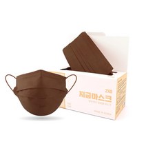 지금마스크 3중 셀프케어 일회용 마스크 대형, 50개입, 6개, Choco Brown