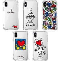 스키누 x Keith Haring 키스해링 클리어 케이스