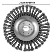 예초기 예초기부품 전동 잔디깎이 68 인치 잔디 트리머 헤드 스틸 브러시 트리밍 헤드 커터 로터리 휠 에지 모어 와이어 잡초 헤드 충전식 휴대용 휘발유 긴풀 예초기 충전용, 8 인치