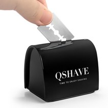 면도기날 면도날 단면 옛날 양면 호환 제품 qshave blade 폐기 케이스 safe storage bank for used safe razor blades 가정용 금고 가드