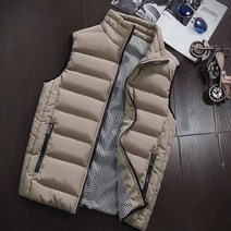 대장패딩 남성 조끼 재킷 겨울 패딩 면화 특대 따뜻한 민소매 남성 재킷 패션 캐주얼 가