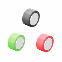 자국안남는 테이프 25mm 잘떨어지는 컬러 멀티 테이프, 은색